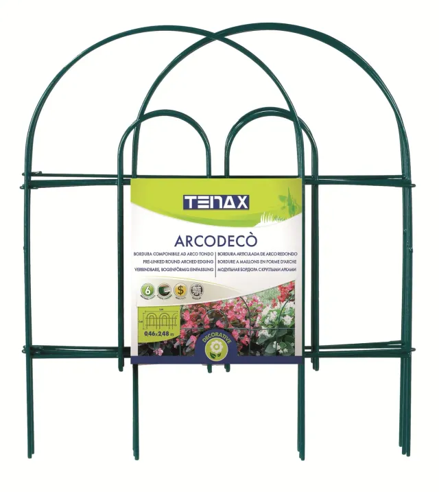 Fenceshop.eu Bordura giardino ad arco snodabile verde 46 cm x 2,5 m